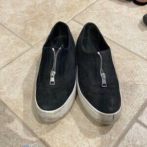 Vince zip up platform sneakers